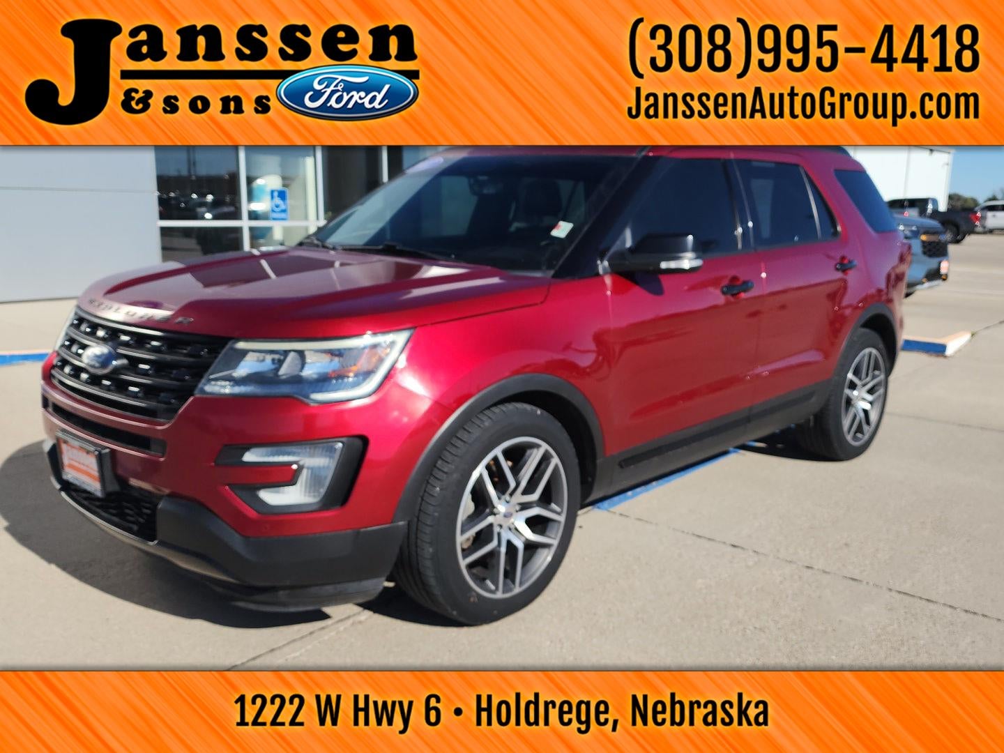 Used 2017 Ford Explorer Sport with VIN 1FM5K8GT0HGB16585 for sale in Holdrege, NE