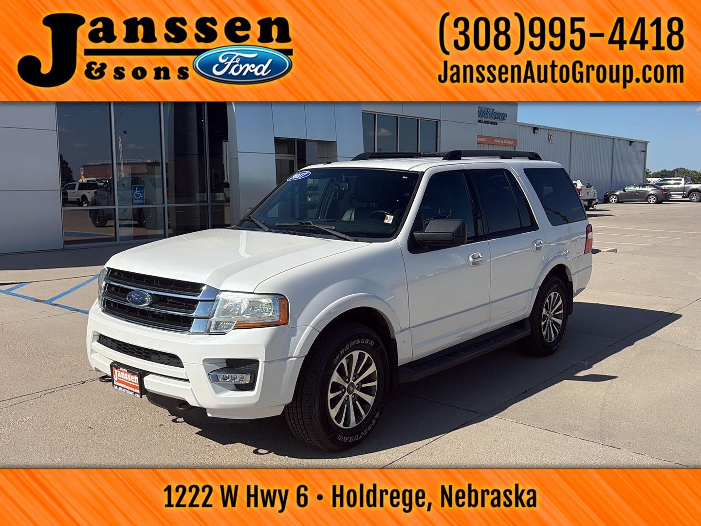 Used 2017 Ford Expedition XLT with VIN 1FMJU1JT0HEA01005 for sale in Holdrege, NE