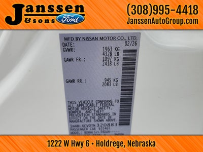 2026 Nissan Altima SR