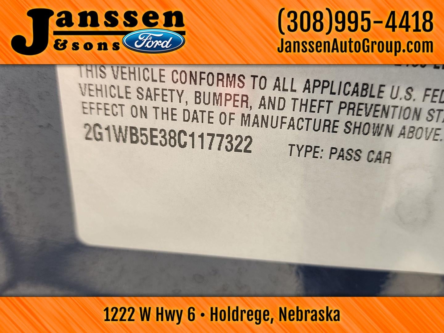 2012 Chevrolet Impala LT Retail